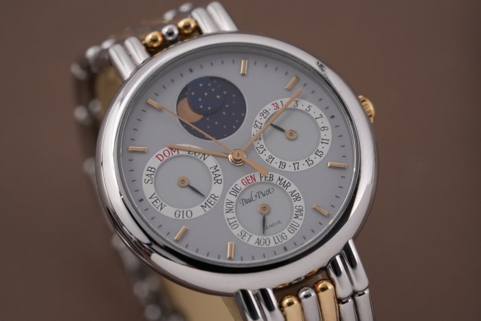 Paul Picot - Aristos Tripledate Moonphase Two Tone - Unisex - 1990-1999