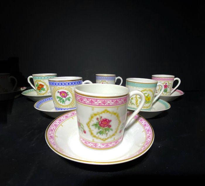 Haviland  Co. Limoges - Kaffeservice - Rose d'Amour - Empress Josephine - Porcelæn