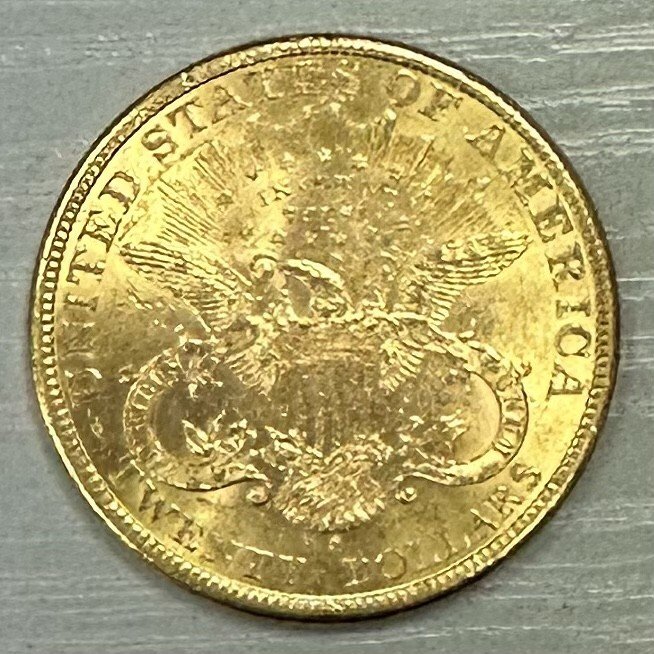 Förenta staterna. 20 Dollars 1898 S (33,44 g)