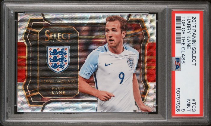 2017 Panini Select Harry Kane #TC3 Top of the Class PSA 9 Graded card