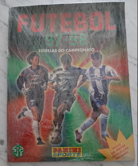 Panini - Futebol 97/98 - Including Jardel/Nuno Gomes/Etc. - 1 Factory seal (Empty album + complete loose sticker set)