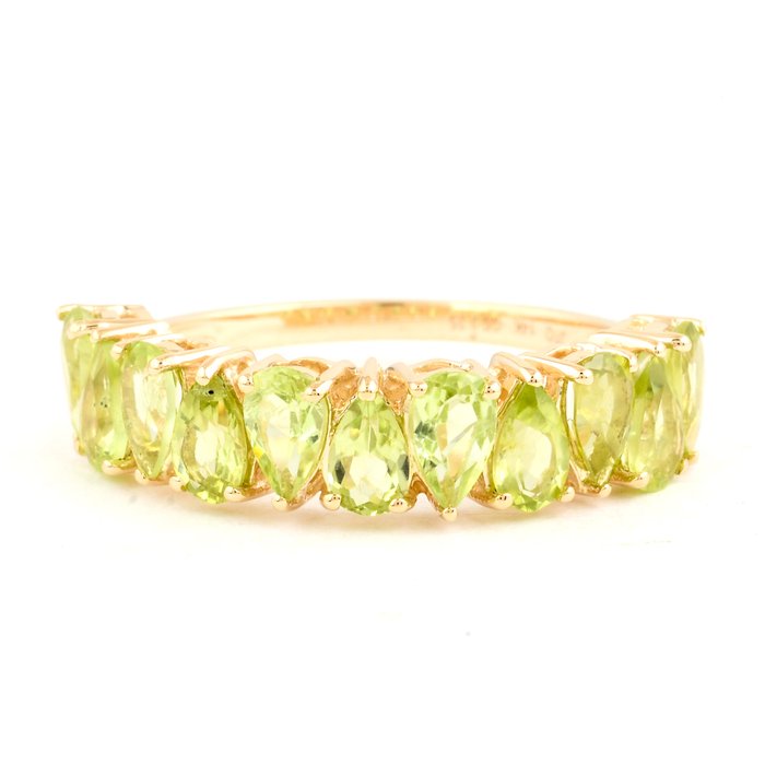 Ingen mindstepris - Ring - 14 karat Gulguld -  2.25ct. tw. Peridot