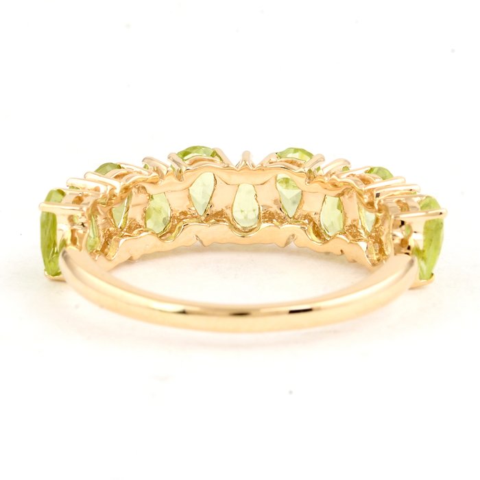 Ingen mindstepris - Ring - 14 karat Gulguld -  2.25ct. tw. Peridot