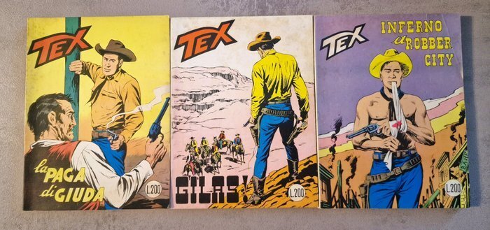 Tex nn. 100/200 - n. 161 con inserto - Sequenza completa - 100 Comic - Første udgave