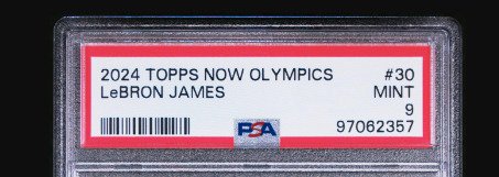 2024 Topps Now Olympic Games LeBron James #30 PSA 9 - 1 Graded card