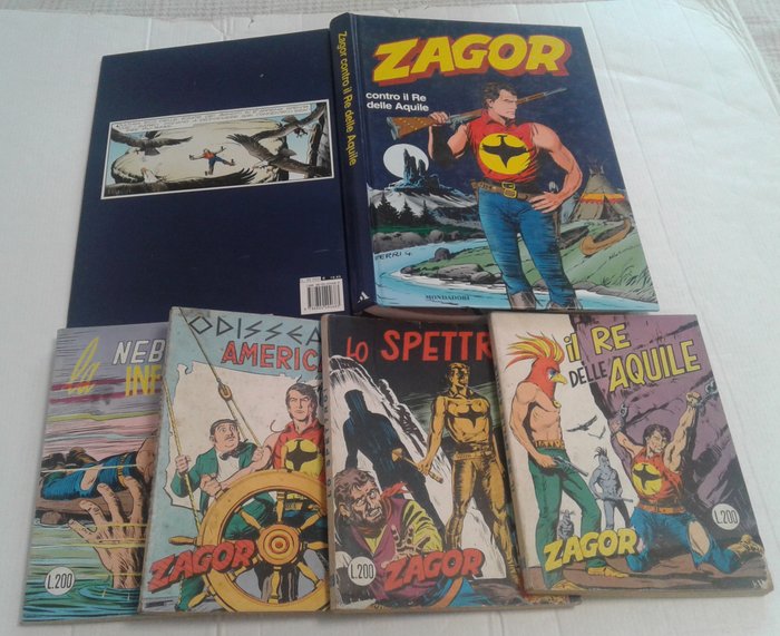 Zagor nn 118 119 139 140 - con volume cartonato - 5 Comic