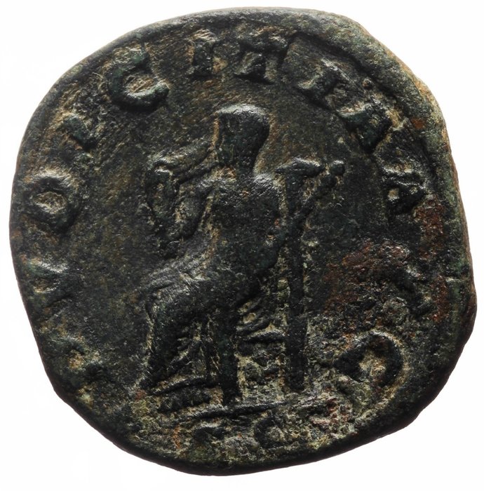 Romarriket. Otacilia Severa (Augusta, AD 244-249). Sestertius  (Ingen mindstepris)