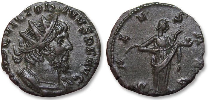 Romarriket Victorinus (AD 269-271) Antoninianus Colonia Agrippenensis (Cologne) mint 269-271 AD - SALVS AVG reverse -