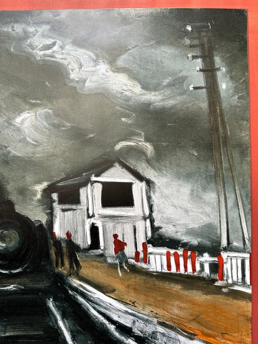 Maurice De Vlaminck (1876-1958) - Départ imminent du train