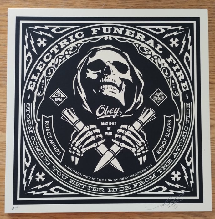 Shepard Fairey (OBEY) (1970) - Electric Funeral (artist proof)