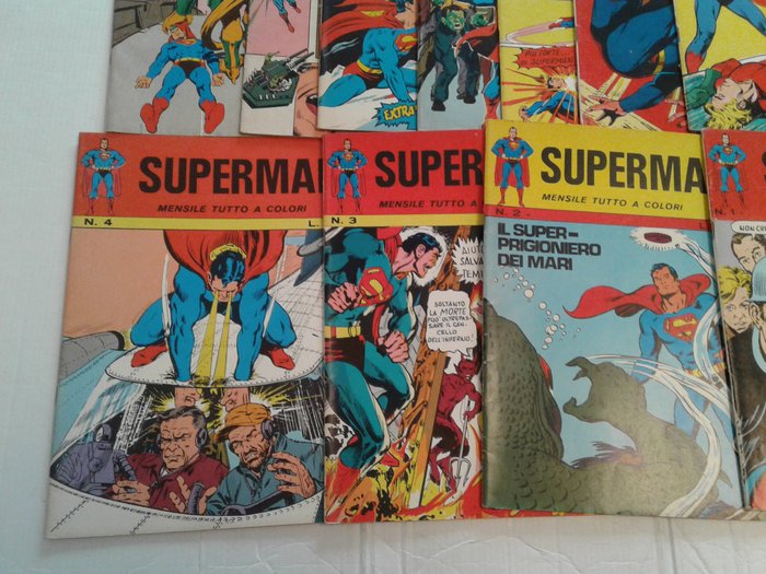 Superman 1/11 completa - 1° serie williams - 1 Comic collection - Første udgave - 1971