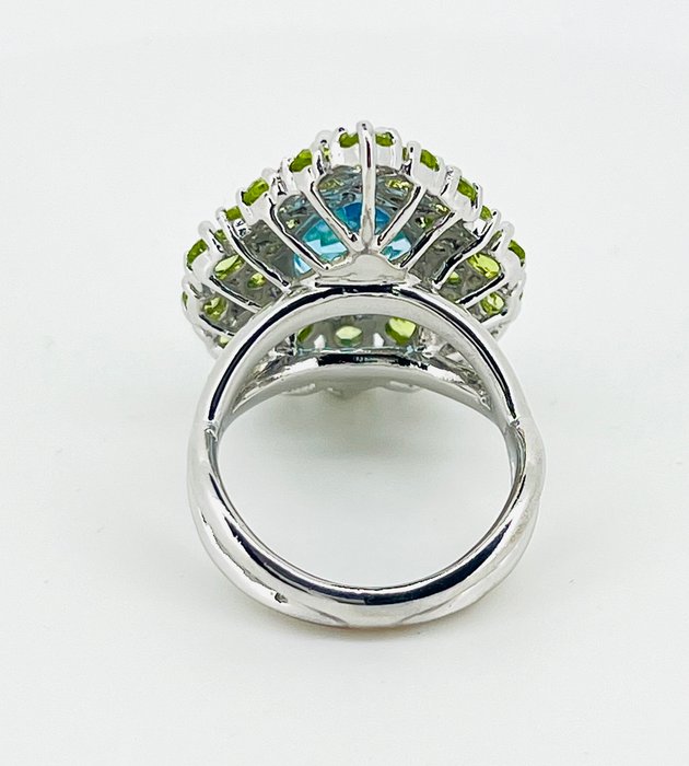 Ingen mindstepris - Ring Sølv - Topaz  Peridot