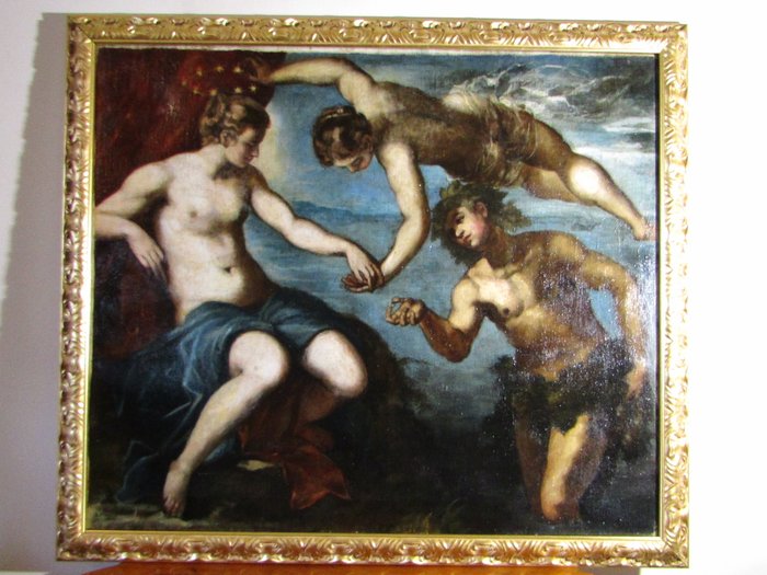 Jacopo Tintoretto( 1518-1594), Circle of - Bacco, Venere e Arianna