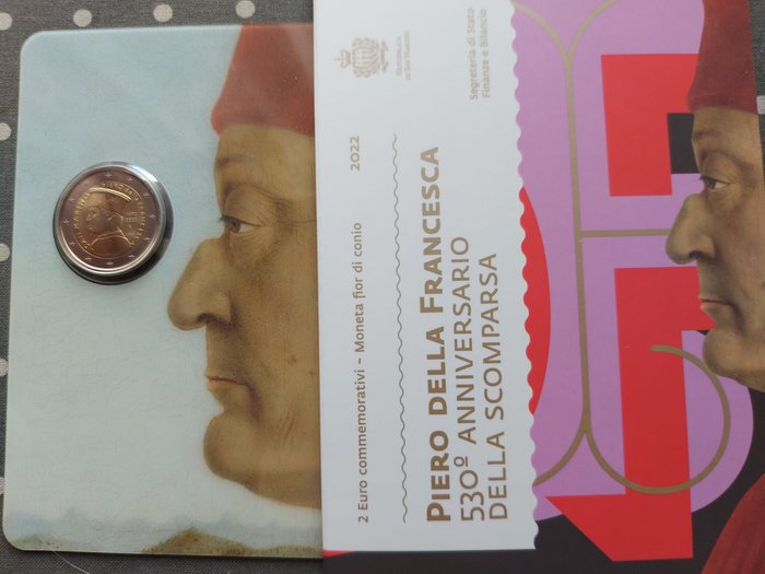 San Marino. 2 Euro 2022 "Piero della Francesca"  (Ingen mindstepris)