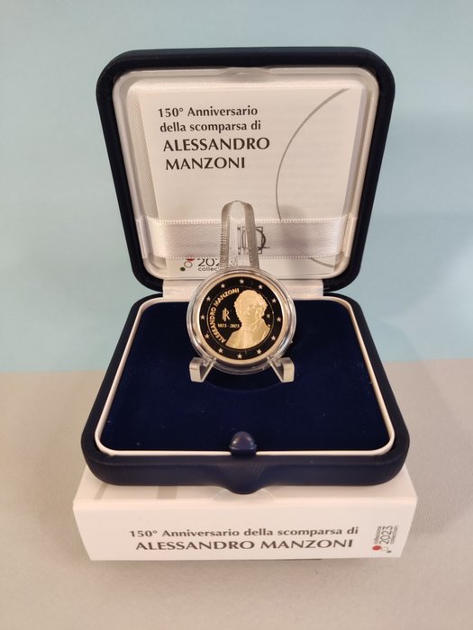 Italien. 2 Euro 2023 "150° Alessandro Manzoni" Proof  (Ingen mindstepris)