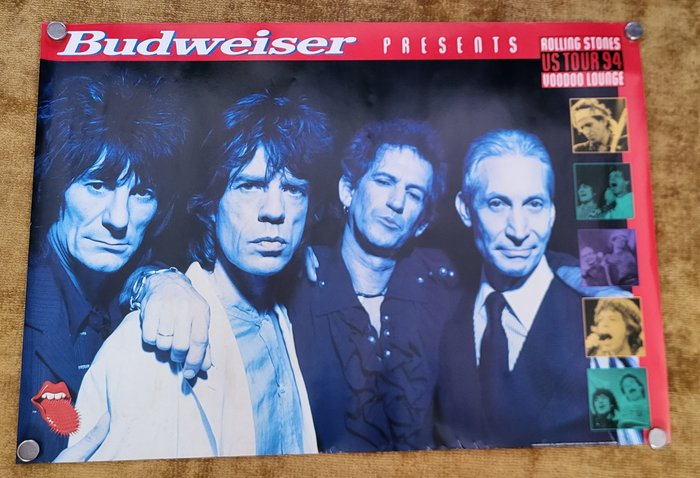 rolling stones - poster Rolling Stones US tour 1994 Voodoo Lounge - 1990‹erne