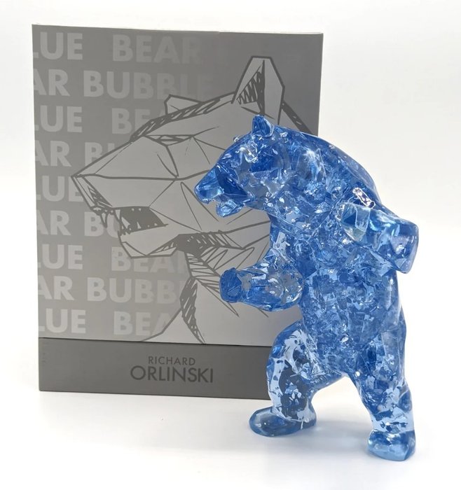 Richard Orlinski (1966) - Bear Bubble (Blue Edition)