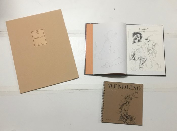 Wendling - 2 Albums + Portfolio + Dedikation + Ex-libris - Flere udgaver - 1994/2000