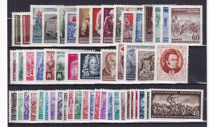 GDR 1953 - Forbindelse. - Michel: 342/385,496/404