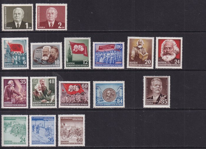 GDR 1953 - Forbindelse. - Michel: 342/385,496/404