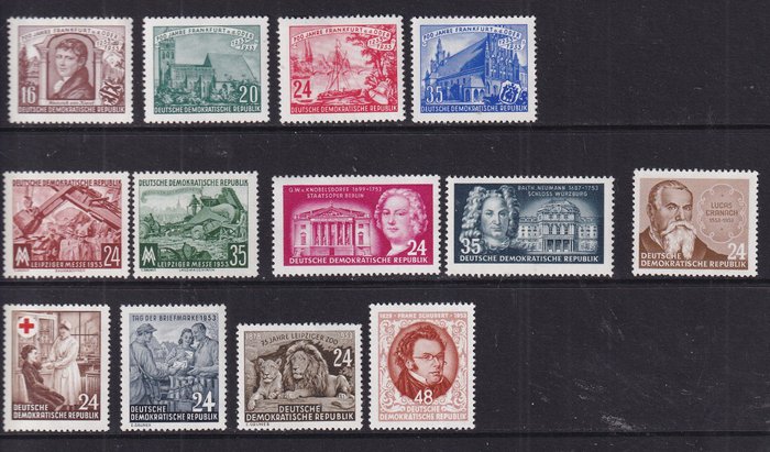 GDR 1953 - Forbindelse. - Michel: 342/385,496/404