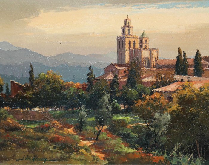 Joan Vila Arimany (1944) - Vista de un pueblo