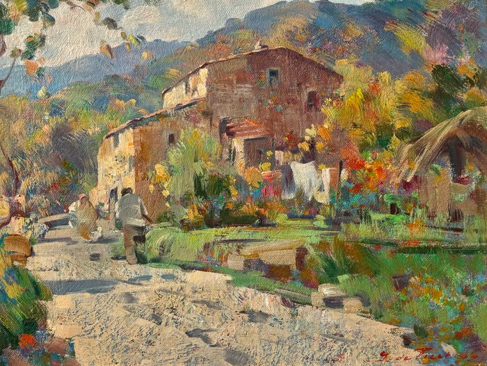 Giulio Da Vicchio (1925-2004) - Paesaggio mugellano (Vicchio di Mugello, Firenze)