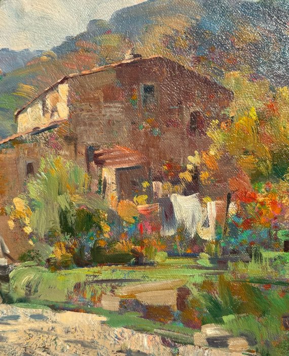 Giulio Da Vicchio (1925-2004) - Paesaggio mugellano (Vicchio di Mugello, Firenze)