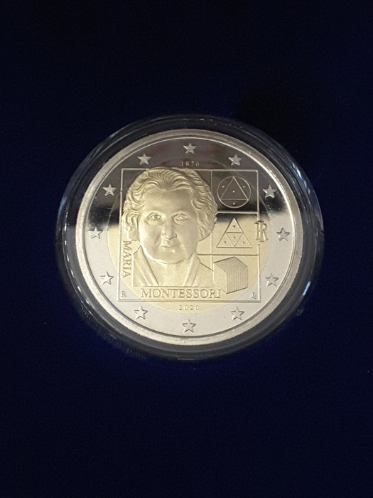 Italien. 2 Euro 2020 "Montessori" Proof  (Ingen mindstepris)