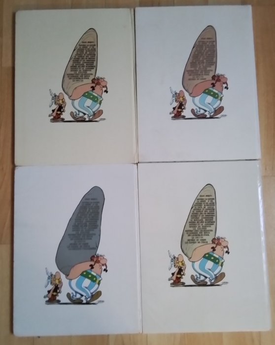 Asterix T19 à T22 - 4x C - 4 Album - Første udgave - 1972/1975