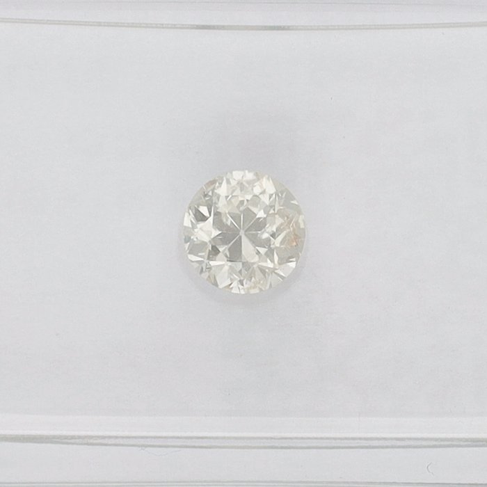 Ingen mindstepris - 1 pcs Diamant  (Natur)  - 0.40 ct - Rund - M - I2 - International Gemological Institute (IGI)