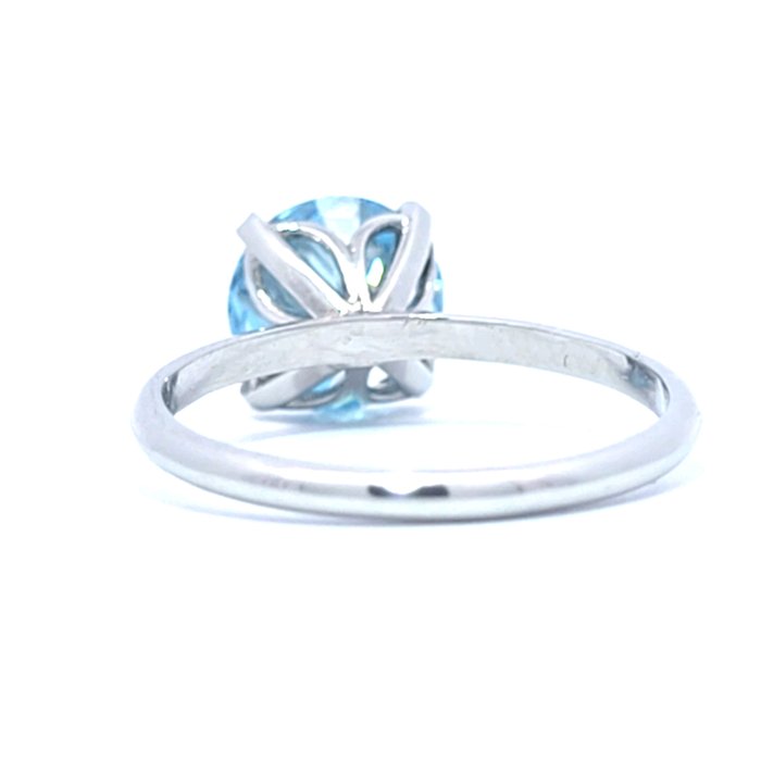 Ingen mindstepris - Ring Platin -  221ct tw Blå Diamant (Laboratoriedyrket diamant i fancy farver)