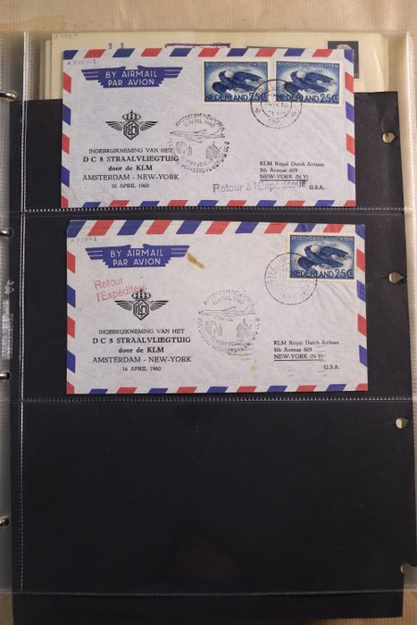 Holland 1960/1969 - Samling af specialomslag, 1. flights mm i Importa ringbind