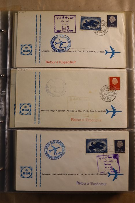 Holland 1960/1969 - Samling af specialomslag, 1. flights mm i Importa ringbind