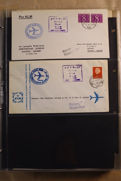 Holland 1960/1969 - Samling af specialomslag, 1. flights mm i Importa ringbind