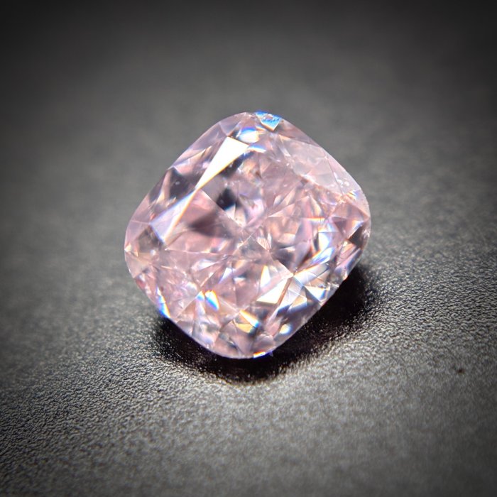 1 pcs Diamant  (Naturfarvet)  - 0.42 ct - Pude - Fancy light Lyserød - SI2 - Antwerp Laboratory for Gemstone Testing (ALGT)