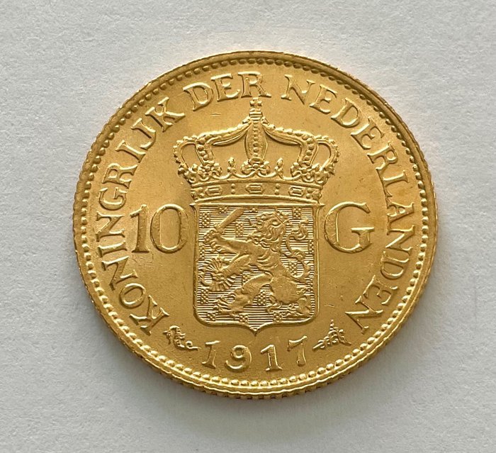 Holland. 10 Gulden 1917 - Wilhelmina