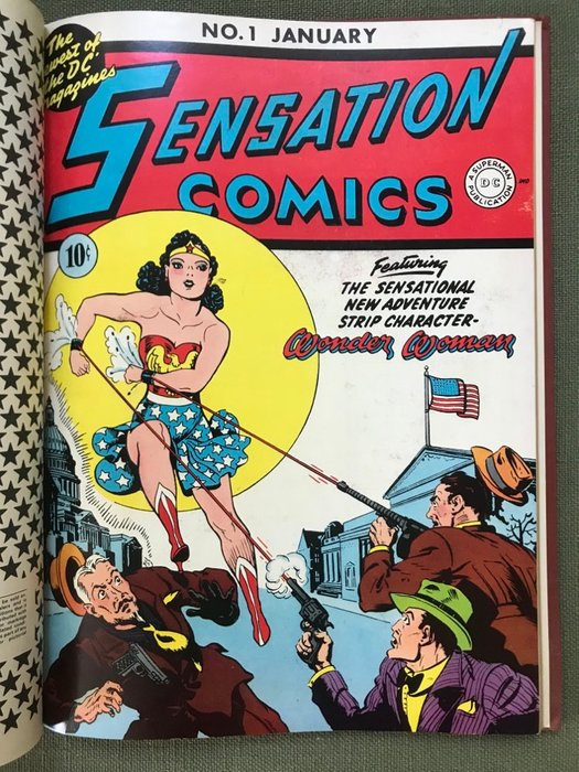 Sensation Comics No 1 January Featuring the Sensational New Adventure Strip Character Wonder Woman - 1974