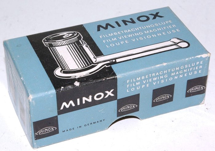 Minox Filmloupe, filterset C, zoekerspiegel B, flitsadapter en meetketting Analogt kamera