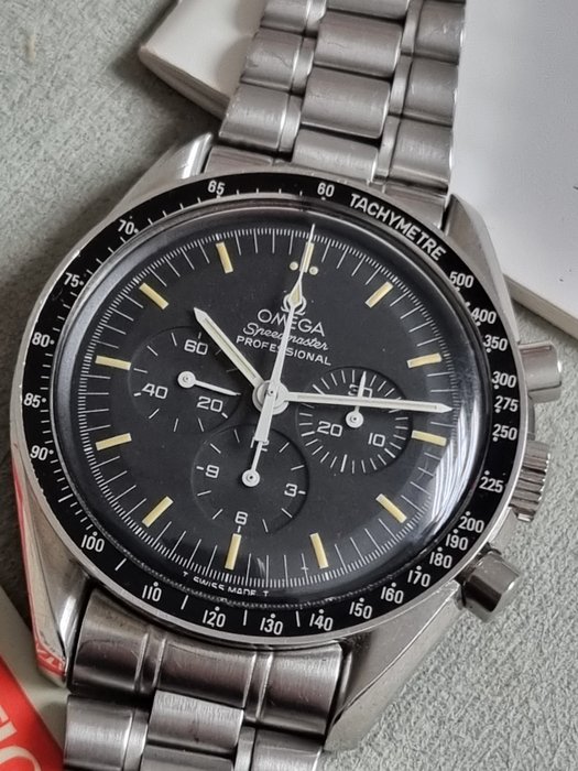 Omega - Speedmaster Professional Moonwatch Certified 359050 Year 1992 Vintage 861 Tritium Full Set - 359050 - Mænd - 1990-1999