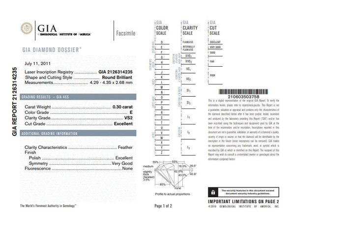 Øreringe - 18 kraat Hvidguld -  0.86ct. tw. Diamant (Natur) - Diamant