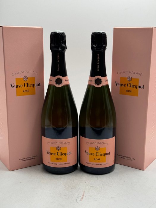 Veuve Clicquot - Champagne Rosé - 2 Flasker (0,75 L)