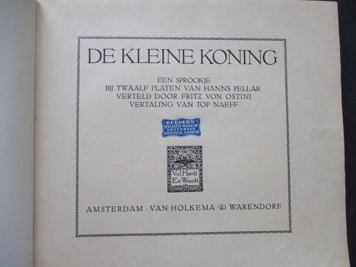 Top Naeff / Hans Pellar - De kleine Koning - 1922