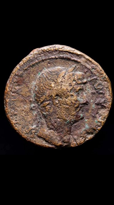 Romarriket. Hadrian (117-138 AD) and Sabina (128-138 AD). Sestertius Rome  (Ingen mindstepris)