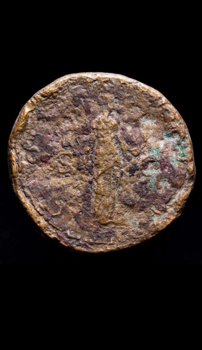 Romarriket. Hadrian (117-138 AD) and Sabina (128-138 AD). Sestertius Rome  (Ingen mindstepris)