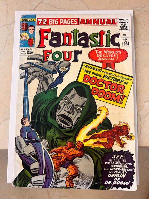 Fantastic Four - Annual 2 - 1 Comic - Første udgave - 1964