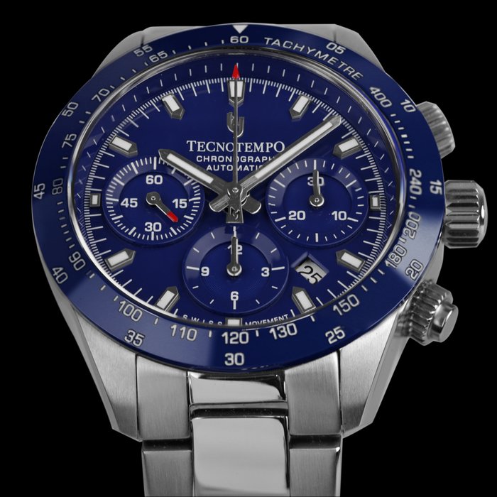 Tecnotempo - Designed and Assembled in Italy - Swiss Movt - "Chrono Orbs" Limited Edition - - TT.200OR.ABL (Blue) - Mænd - 2011-nu