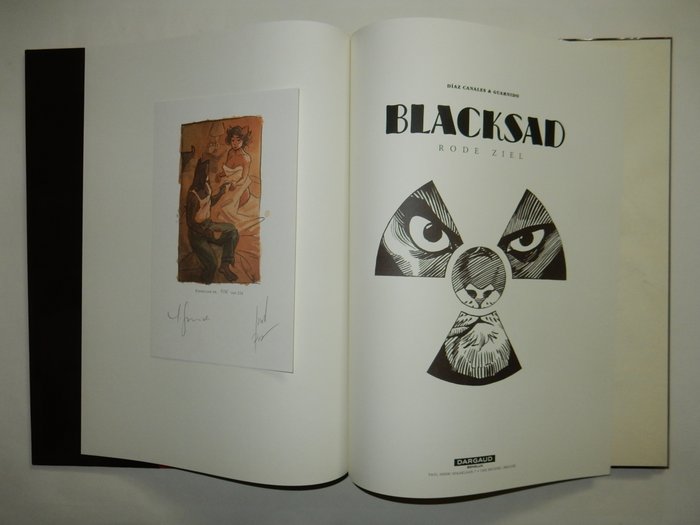 Blacksad 3 - Rode ziel - Luxe met stofomslag - Guarnido - Met gesigneerde ex-libris - 1 Album - Første udgave - 2006