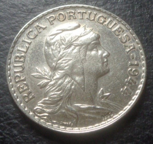 Portugal Republic 1 Escudo 1944