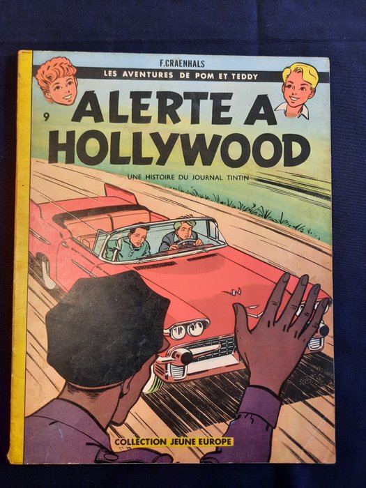 Pom et Teddy T4 - Alerte à Hollywood - B - 1 Album - Første udgave - 1961